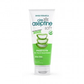 Cire Aseptine Soft Aloe Vera Özlü Yatıştırıcı Besleyici Prebiyotikli Krem 75 ml.